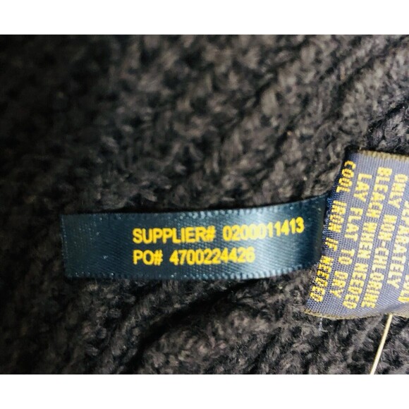 Polo Ralph Lauren Women’s M Rib Knit Cotton Crewneck Sweaters Navy - Picture 5 of 8